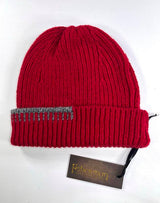 Blanket Stitch Hat - Robin and Grey - Fisherman Out of Ireland