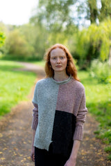 Block Coloured Sweater - Lemonade - McConnell - on model