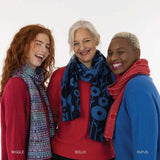 Bollo Scarf - Blue Print - McKernan - on model