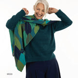 Brook Shawl – Emerald Spirit - McKernan - on model