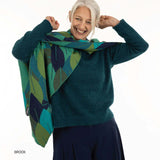 Brook Shawl – Emerald Spirit - McKernan - on model