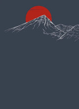 Carrauntoohil T-Shirt - Ink Grey - Due South - design detail