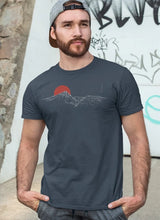 Carrauntoohil T-Shirt - Ink Grey - Due South - on model