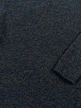 Crew neck with roll edges jumper - Blue Bark - Fisherman Out of Ireland - close up