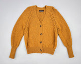 Raglan Cardigan with cable detail - Honey - Fisherman Out of Ireland