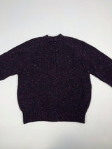 Raglan Cardigan with cable detail - Seabed - Fisherman Out of Ireland - back