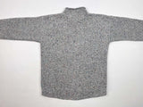 Ribbed Roll Neck Jumper with curved end at back - Seagull - Fisherman Out of Ireland - back