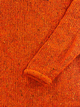 Roll neck jumper – Speckled orange – Rossan Knitwear