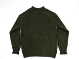 Saddle Shoulder Roll Neck Jumper - Seaweed - Fisherman Out of Ireland - back
