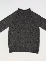 Saddle Shoulder Roll Neck Jumper - Steel Wool - Fisherman Out of Ireland - back