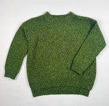 Slouchy Crew Neck Jumper with Side Slits - Shamrock - Fisherman Out of Ireland