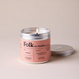 Wander Folk Tin Candle – Field Day - lit