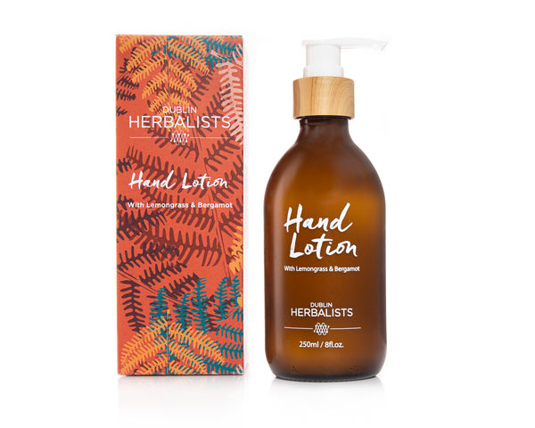 Hand Lotion – with Lemongrass and Bergamot – Dublin Herbalists - with box