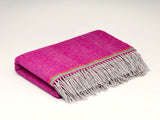Rose Pink Mini Blanket - McNutt of Donegal