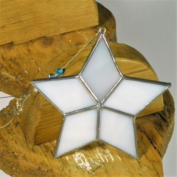 White Star - Stained Glass Suncatcher – Ard aLume