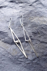 “Le Cheíle” Linked Drop Earrings - Sterling Silver – Miriam Wade