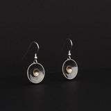 Moonlight Drop Earrings - Sterling Silver and 9ct Gold – Simon Barber