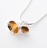 Two Piece Shell Cone Pendant - Sterling Silver & Gold - Martina Hamilton - Pure Ireland