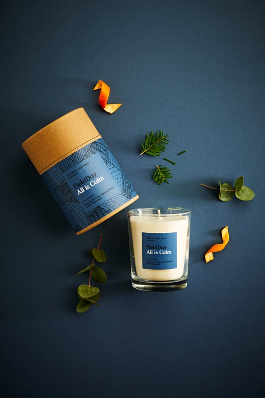 All is Calm Large Candle – Field Day - lifestyle