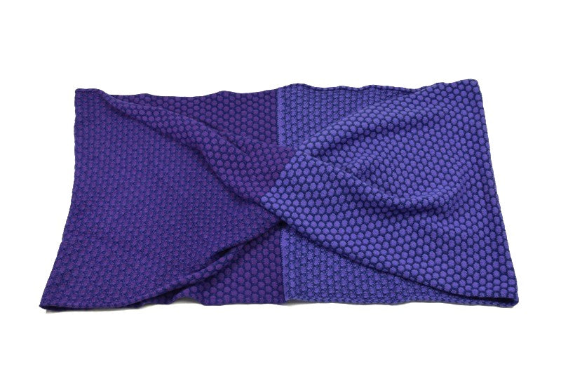 s Looped Scarf - Teal, Cornish and Purple - Linda Wilson 