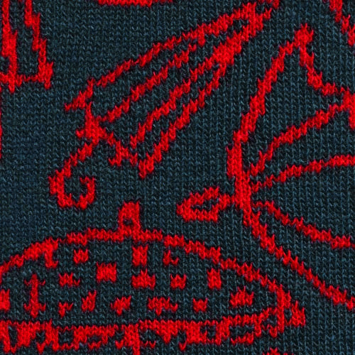 Brolly Scarf - Bonfire - McKernan - detail