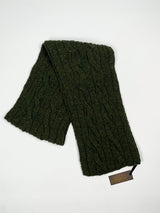 Cable and Rib Scarf - Seaweed - Fisherman Out of Ireland