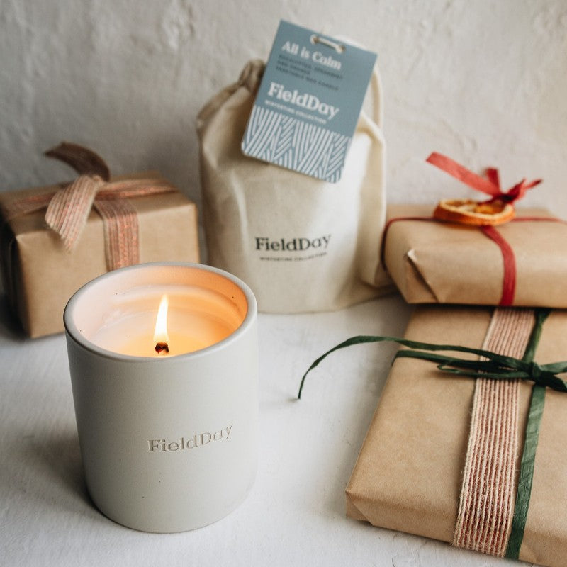 All is Calm Stoneware Candle – Field Day