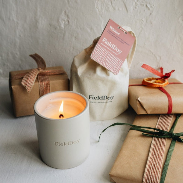 Classic Winter Stoneware Candle – Field Day