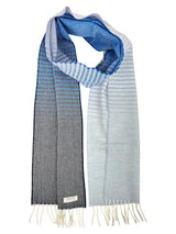 Denim Ómbre Lambswool Scarf - McNutt of Donegal