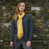 Fine Merino Scarf - Sunshine- John Hanly - on model