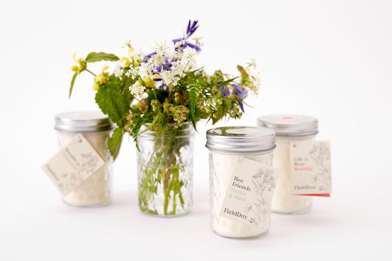 Jam Jars Candle – Field Day (upcycle)