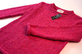 Ladies Roll neck jumper – Speckled pink – Rossan Knitwear - detail