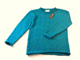 Ladies Roll neck jumper – Speckled turquoise – Rossan Knitwear 