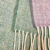 Lambswool Scarf – Bondi Wave - McNutt of Donegal - close up