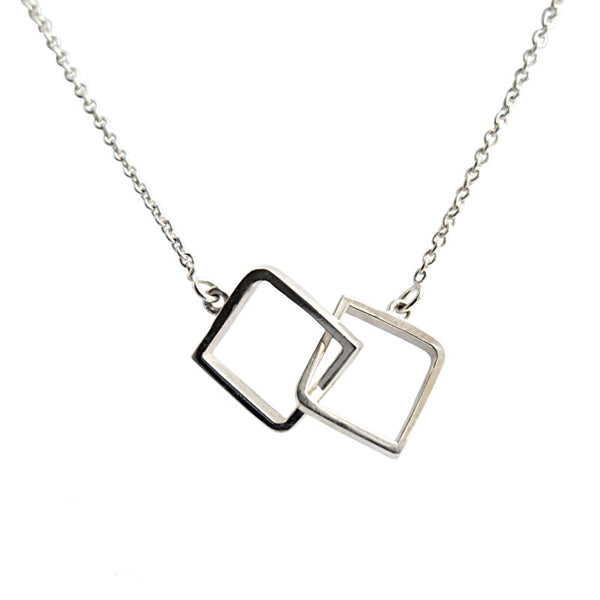 “Le Cheíle” Linked Necklace (squares) - Sterling Silver – Miriam Wade