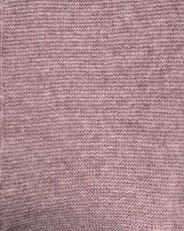 Links Stitch Alpaca Scarf - Pink - Fisherman Out of Ireland - detail