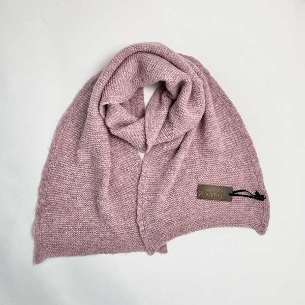 Links Stitch Alpaca Scarf - Pink - Fisherman Out of Ireland