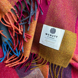 Merino Lambswool Throw - Joseph Check - McNutt - close up