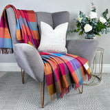 Merino Lambswool Throw - Joseph Check - McNutt - on armchair