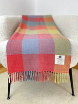 Merino lambswool Throw - Starburt Check - McNutt - on chair