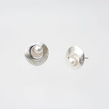 Oyster Pearl - Small Stud Earrings - Sterling Silver & Pearls - Martina Hamilton