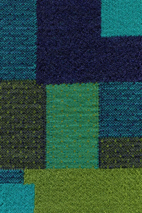 Shuffle Scarf – Emerald Spirit - McKernan - detail