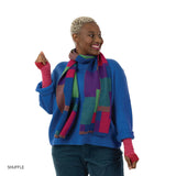 Shuffle Scarf – Hot Circus - McKernan - on model