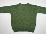 Slouchy Crew Neck Jumper with Side Slits - Shamrock - Fisherman Out of Ireland - back