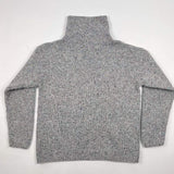 Slouchy Funnel Neck sweater - Seagull - Fisherman Out of Ireland - back