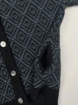 Taspestry Cardigan with pockets - Stormy Sea - Fisherman Out of Ireland- side pocket