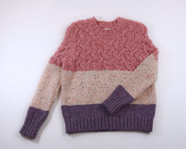 Tri Band Sweater – Rose – McConnell