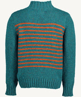 Breton Sweater – Teal and Orange – McConnell - back