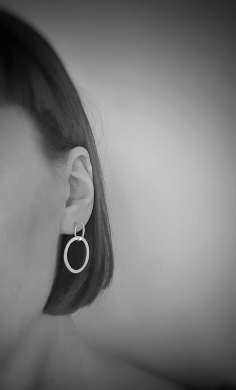 Carran Drop Earrings – Sterling Silver – Lynsey de Burca