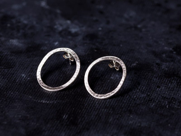 Carran Stud Earrings – Sterling Silver – Lynsey de Burca